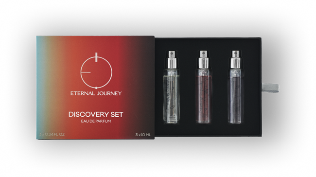 Discovery set with three perfumes